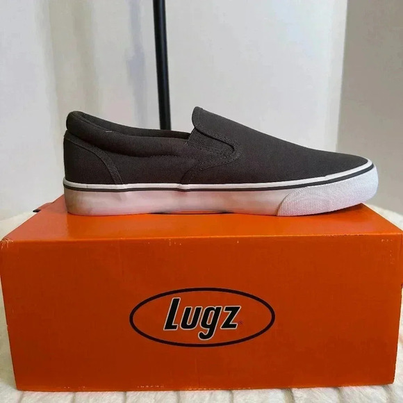 Lugz Clipper Loafers Men Size 9 Ash/White Casual Slip on - Picture 1 of 4